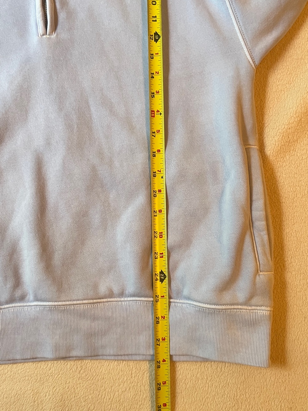 Abercrombie & Fitch Sunday Half Zip Sweatshirt Women’s M Sky Blue Pullover - Picture 10 of 14